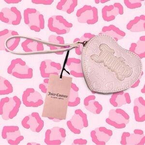 Juicy Couture Light Pink Heart Wristlet